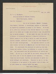 Nachlass Franz Steindachner, Brief von David Starr Jordan an G. A. Boulenger (19.01.1900), Inv.Nr. 259.14, Seite 1